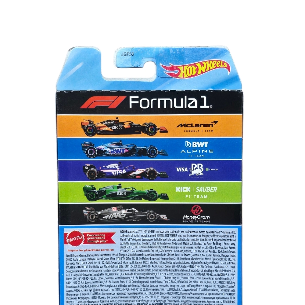 (2025) Hot Wheels -1:64 Scale Formula 1 Collectible Race Car (5-Pack), NEW - Picture 7 of 9